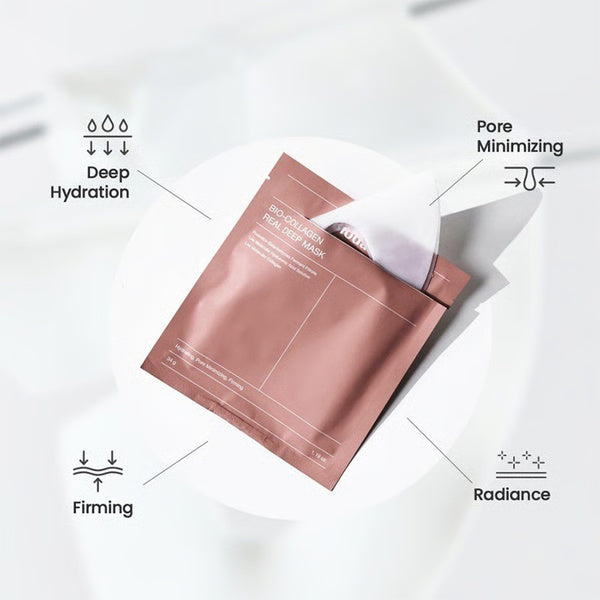 Bio Collagen Face Mask, Shrink Pores, Deep Hydrating Overnight Mask for Brightening & Moisturizing Skin