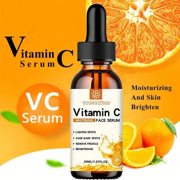 Vitamin C Facial Essence with Hyaluronic Acid, Dark Spot Remover & Anti-Aging Moisturizing Repair Serum