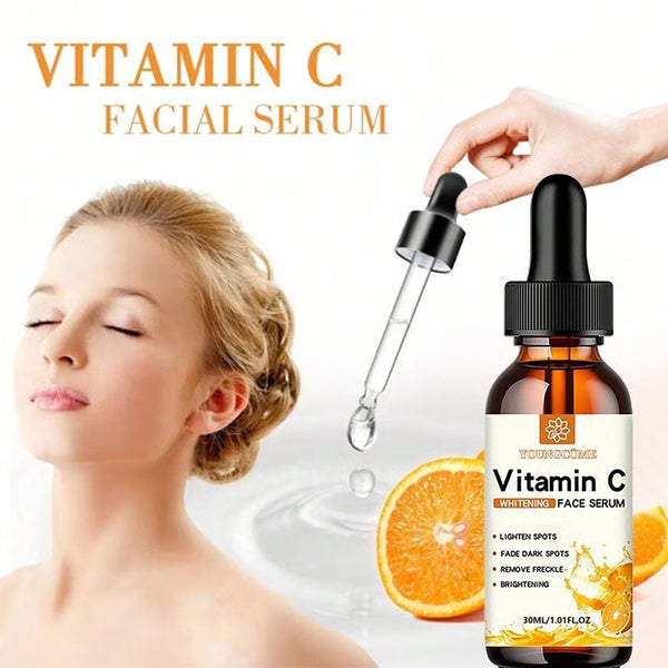 Vitamin C Facial Essence with Hyaluronic Acid, Dark Spot Remover & Anti-Aging Moisturizing Repair Serum