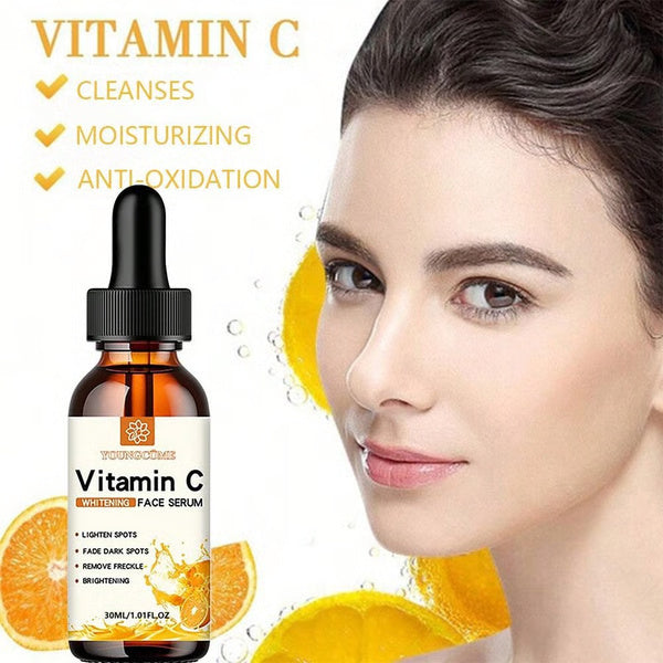 Vitamin C Facial Essence with Hyaluronic Acid, Dark Spot Remover & Anti-Aging Moisturizing Repair Serum