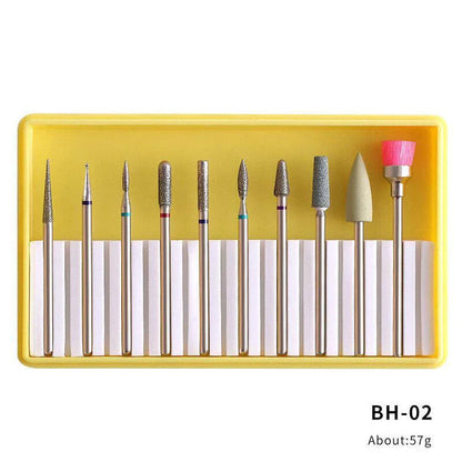 Alloy Tungsten Steel Ceramic Nail Polisher Set Polishing Tool