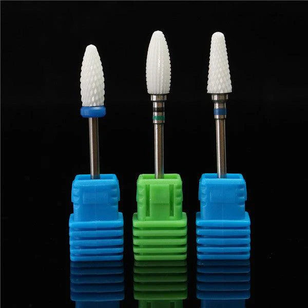 3/32" Ceramic Nail Drill Bit Pedicure Manicure Tool Sanding File Polish Gel Remover