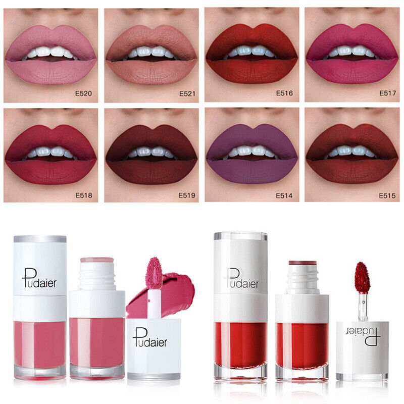 PUDAIER Waterproof Matte Velvet Liquid Lipstick Long Lasting Lip Gloss Make-up