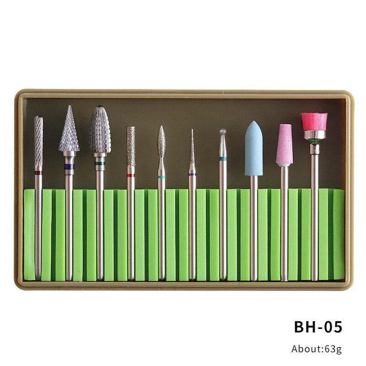 Alloy Tungsten Steel Ceramic Nail Polisher Set Polishing Tool