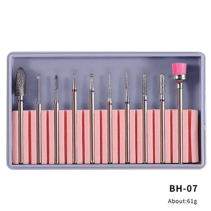 Alloy Tungsten Steel Ceramic Nail Polisher Set Polishing Tool