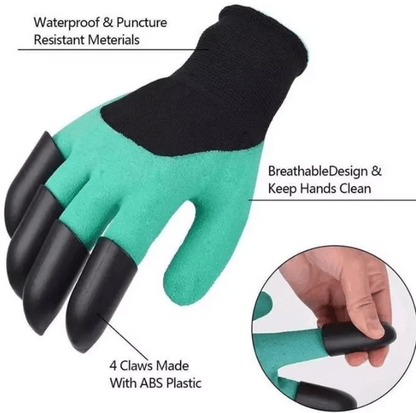 Gardening Digging Planting Pruning Tools Lawn Care Claws Garden Genie Gloves for Easy Yard Work and Outdoor Planting