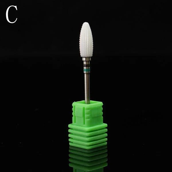 3/32" Ceramic Nail Drill Bit Pedicure Manicure Tool Sanding File Polish Gel Remover