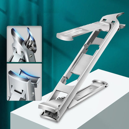 Foldable Double-Ended Nail Clipper Tool – Portable, Anti-Splash, Perfect Gift for Grooming Enthusiasts