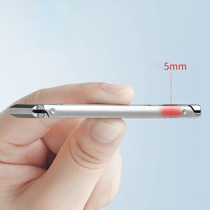 Foldable Double-Ended Nail Clipper Tool – Portable, Anti-Splash, Perfect Gift for Grooming Enthusiasts