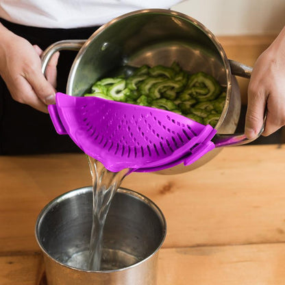 Strainer Clip Anti-Spill Colander